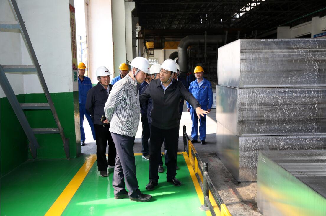 北京能源集團投資部部長楊松、北京京能電力公司總經理金生祥一行到萬基控股集團調研